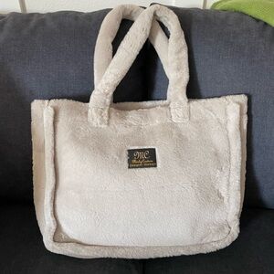 Minky Couture Brand NEW! Annie LARGE Tote Bag in Putty Gray Color! Super SOFT!